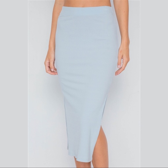 Baby Blue Knit Two Piece Set - Picture 5 of 6